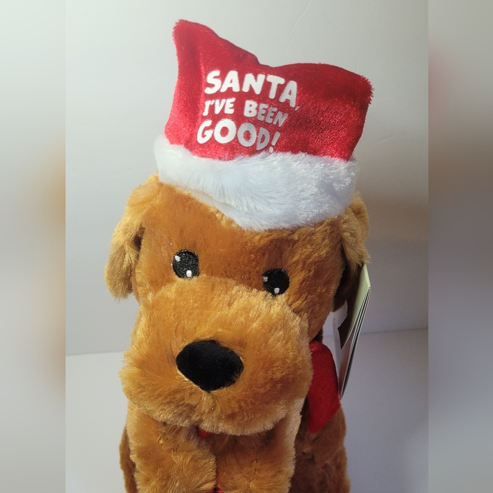 Singing Christmas Dog Plush Toy Dances & Sings - Picture 5 of 7